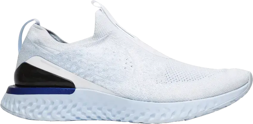  Nike Epic React Moc Flyknit White Hydrogen Blue