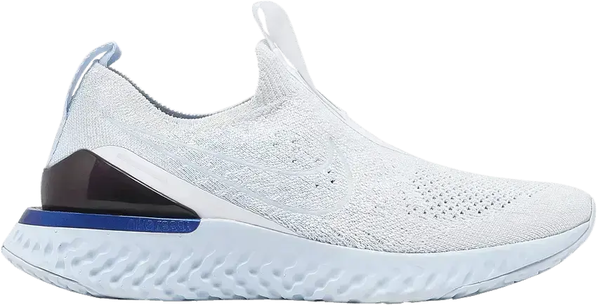  Nike Epic Phantom React Flyknit White Hydrogen Blue (Women&#039;s)