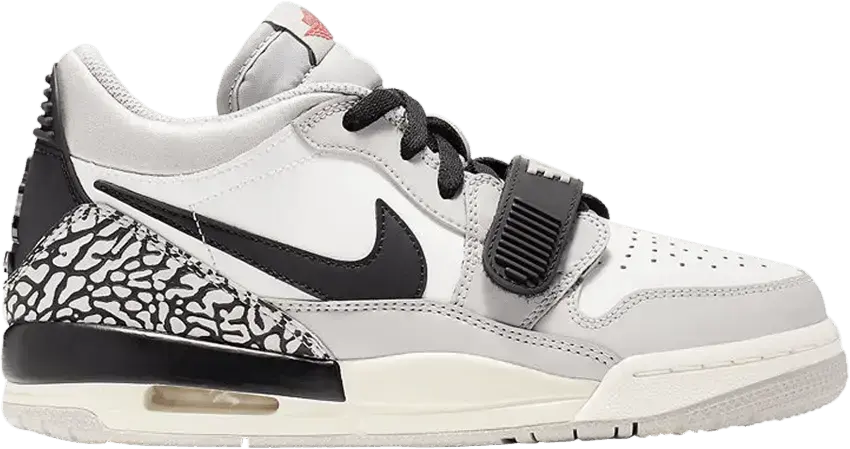  Jordan Legacy 312 Low Tech Grey Fire Red Black (GS)