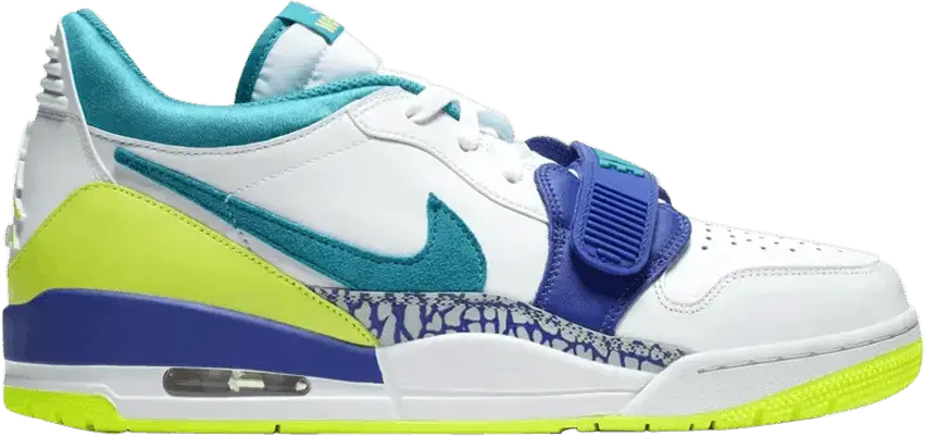  Jordan Legacy 312 Low Ultramarine Neon Yellow Aquamarine