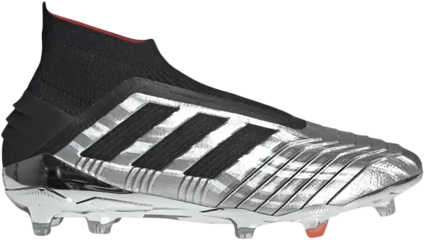  Adidas adidas Predator 19+ Firm Ground Cleat Silver Black Red