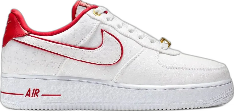  Nike Air Force 1 Low Lux White Red (Women&#039;s)