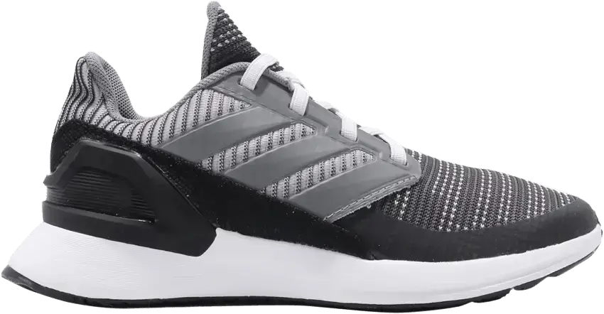  Adidas RapidaRun Knit EL C &#039;Black Grey&#039;