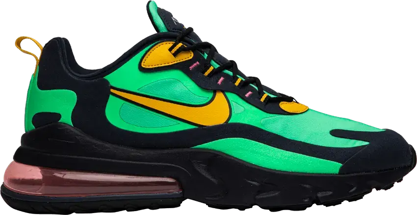  Nike Air Max 270 React Electro Green Yellow Ochre Obsidian