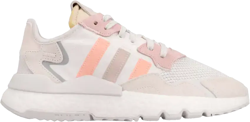  Adidas adidas Nite Jogger Cloud White Icey Pink (Women&#039;s)