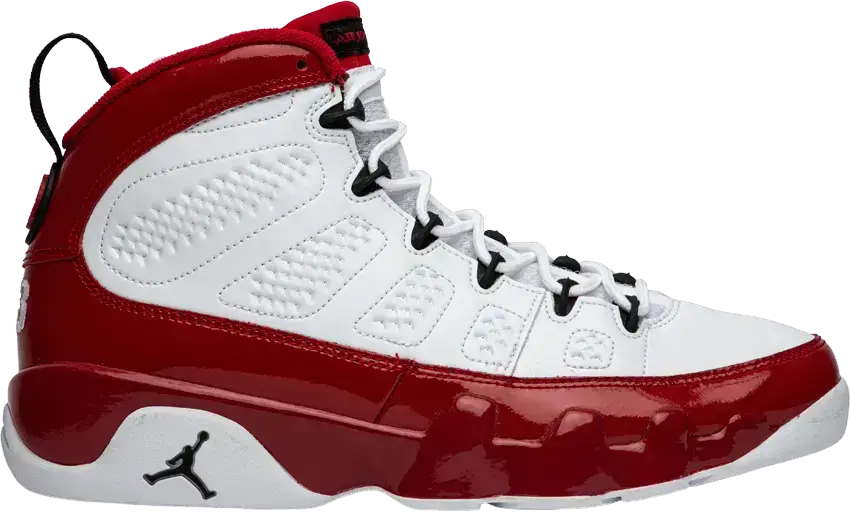  Jordan 9 Retro White Gym Red