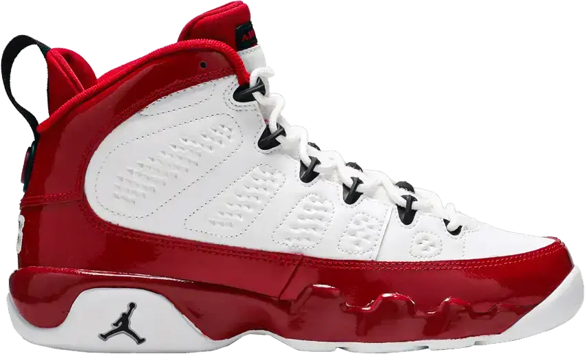  Jordan 9 Retro White Gym Red (GS)