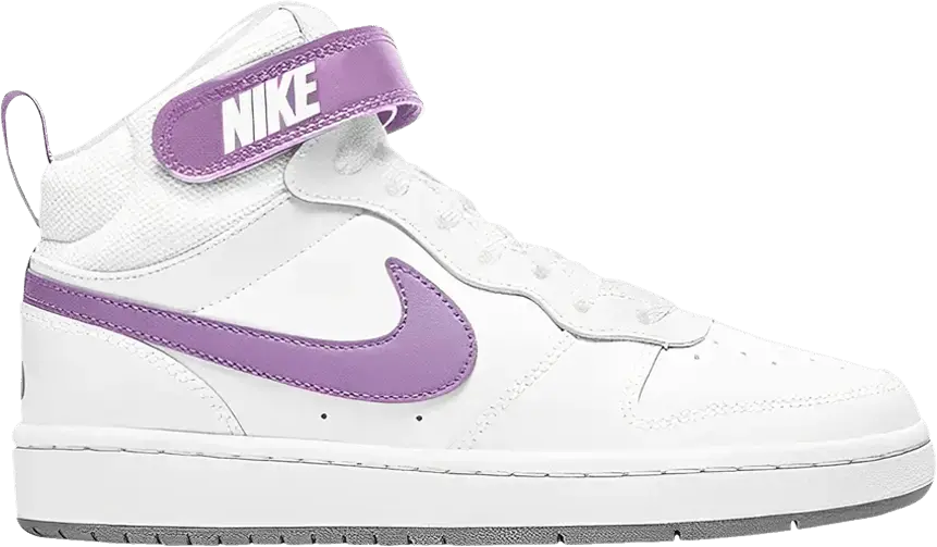  Nike Court Borough Mid 2 GS &#039;White Fuchsia Glow&#039;