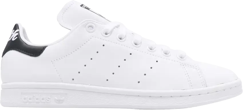  Adidas adidas Stan Smith White Black Cursive Heel