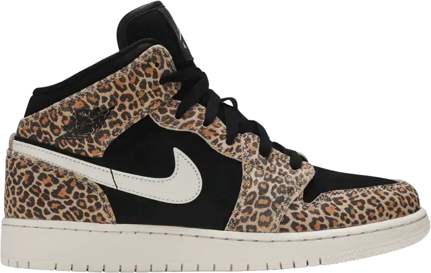  Jordan 1 Mid SE Leopard (GS)