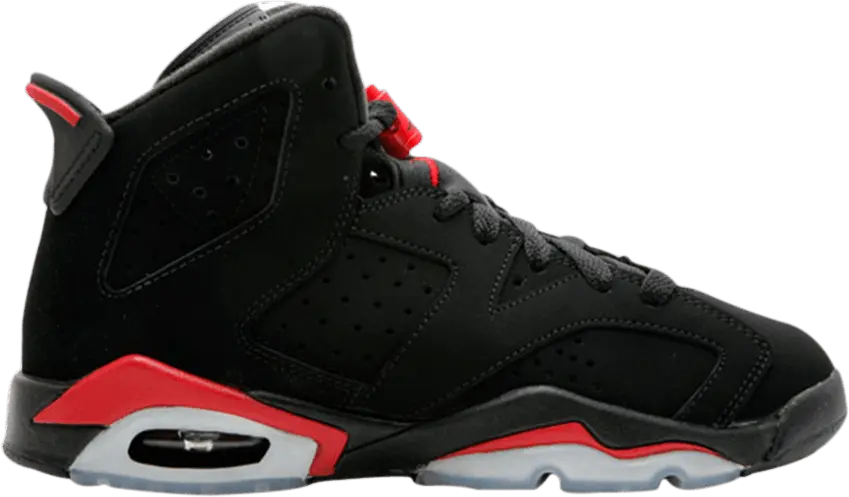  Jordan 6 Retro Black Varsity Red (GS)