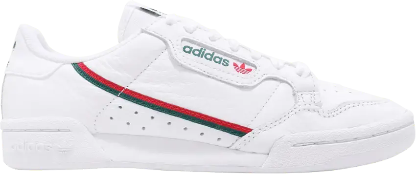  Adidas Continental 80 &#039;White Green Red&#039;
