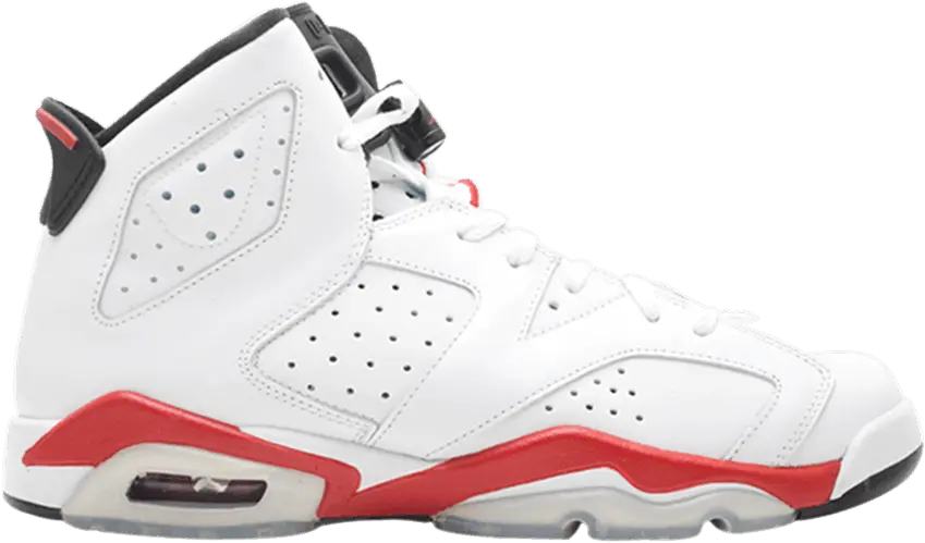  Jordan 6 Retro White Varsity Red (GS)