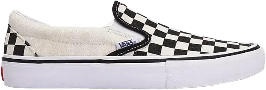  Vans Slip-On Pro Checkerboard Black White