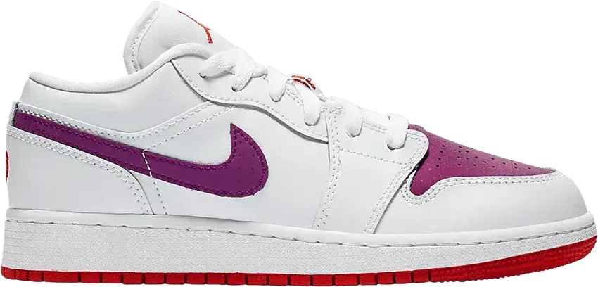  Jordan 1 Low White True Berry (GS)