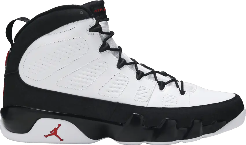  Jordan 9 Retro White Black Red (2010)