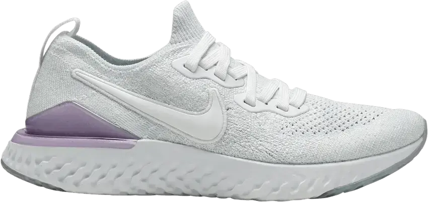  Nike Epic React Flyknit 2 White Pink Foam (Women&#039;s)