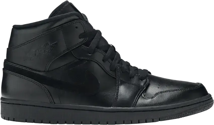  Jordan 1 Mid Black