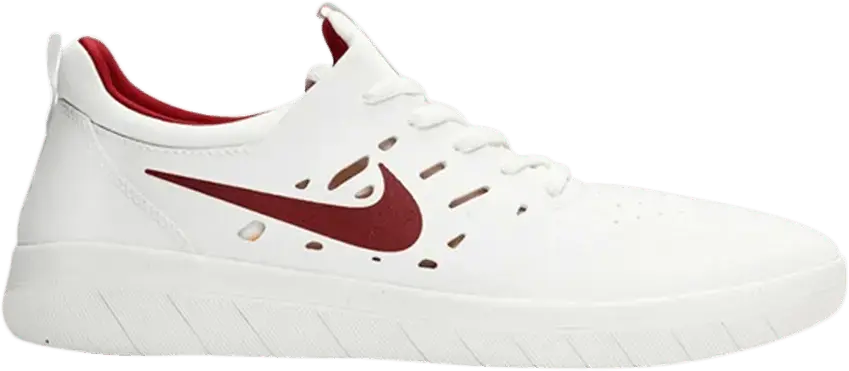  Nike SB Nyjah Free Summit White Team Crimson