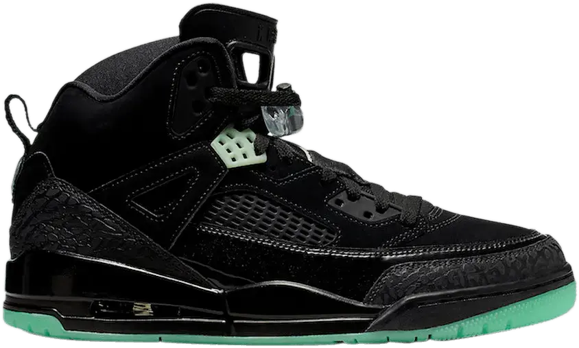  Jordan Spizike Black Green Glow