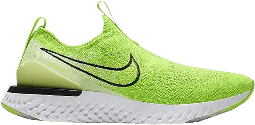  Nike Epic Phantom React Flyknit Electric Green (Women&#039;s)