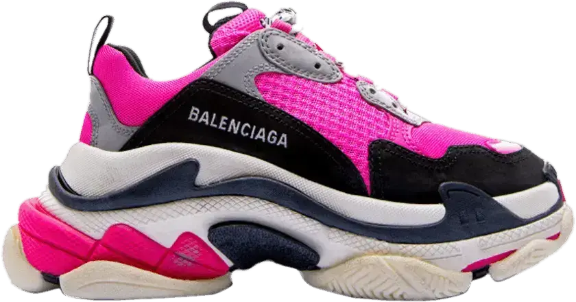  Balenciaga Wmns Triple S &#039;Fluo Pink&#039;