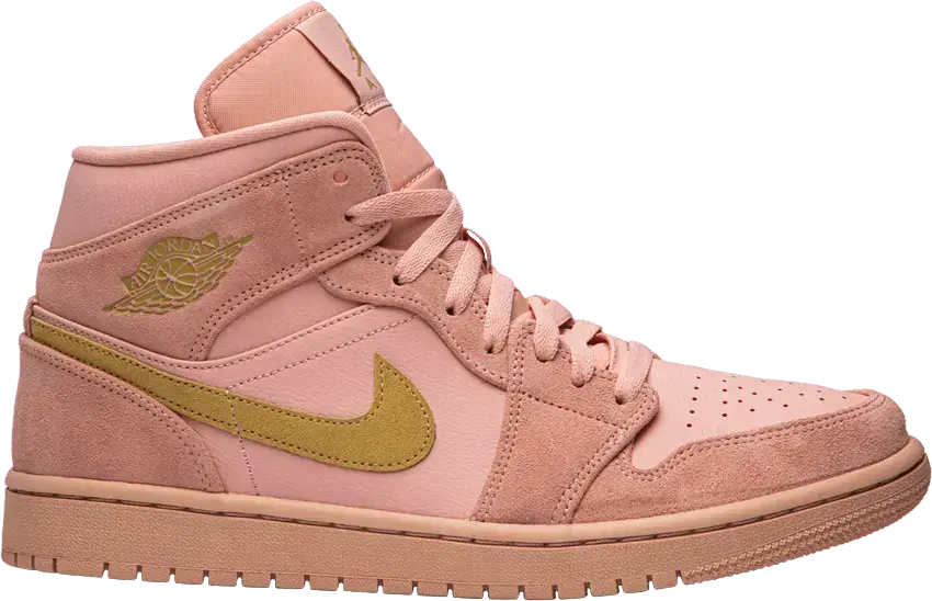  Jordan 1 Mid Coral Gold