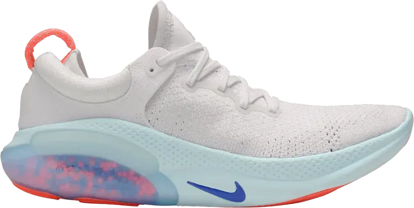  Nike Joyride Run Flyknit White Bright Mango Racer Blue (Women&#039;s)