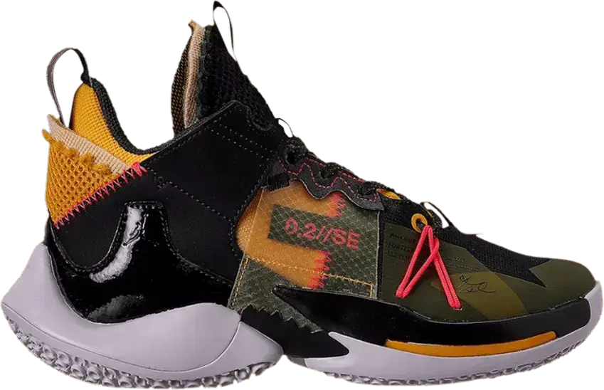 Jordan Why Not Zer0.2 SE Black Crimson Amarillo (GS)