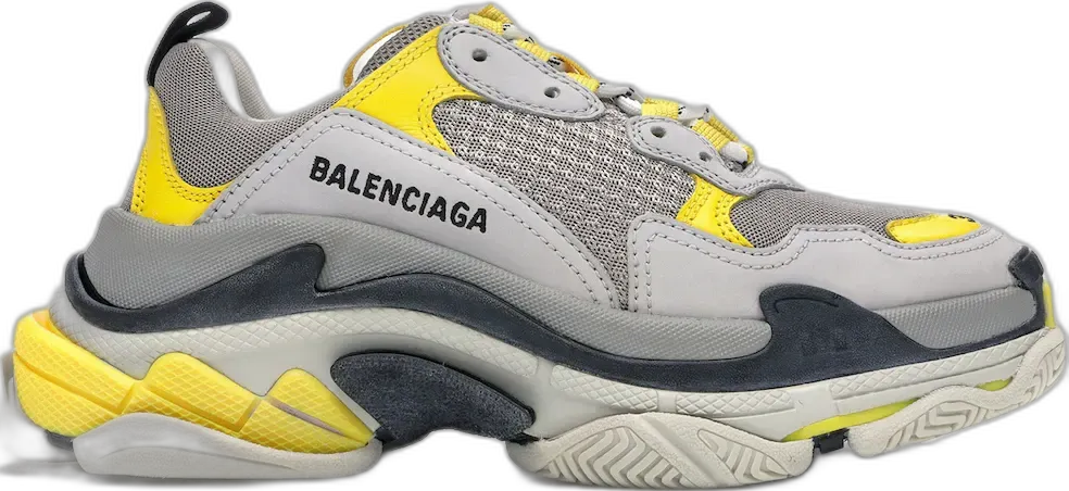  Balenciaga Triple S Grey Yellow (Women&#039;s)