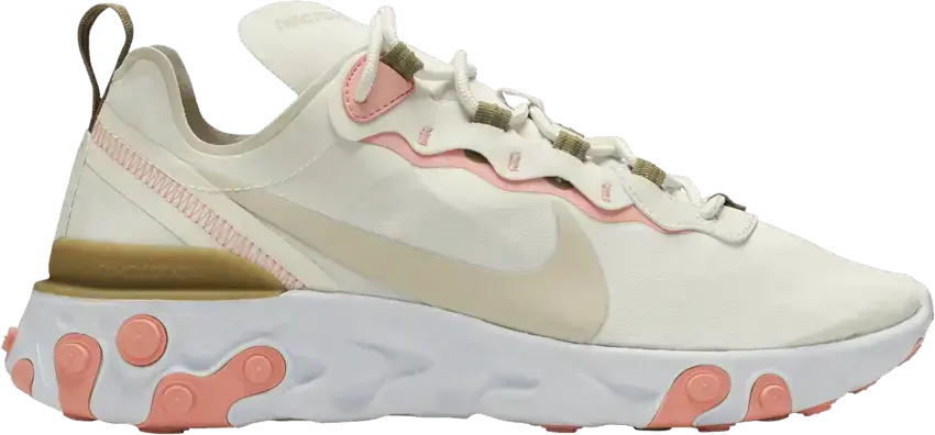  Nike React Element 55 Light Orewood Brown (Women&#039;s)