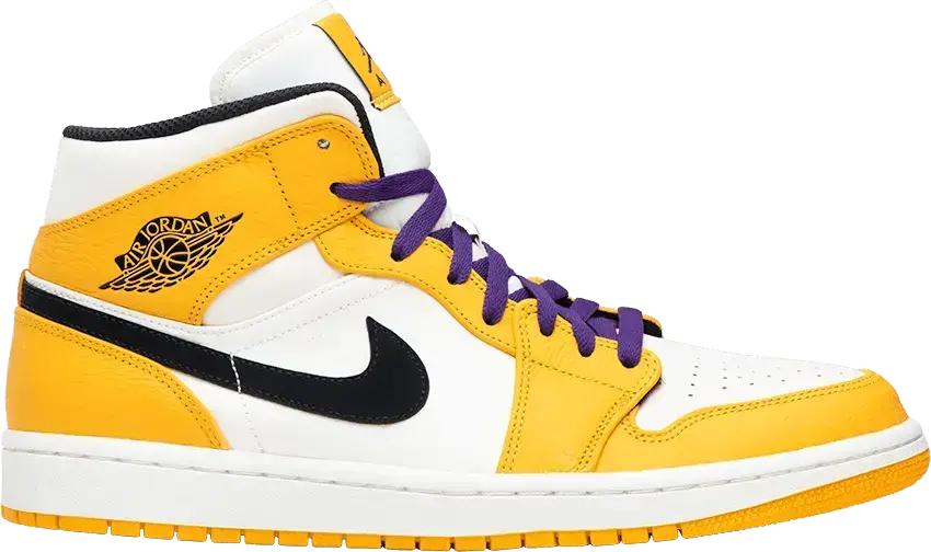  Jordan 1 Mid SE Lakers