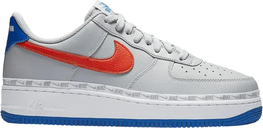  Nike Air Force 1 Low Overbranding Grey Blue Red