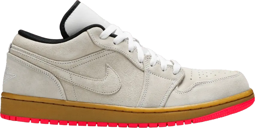  Jordan 1 Low White Gum Hyper Pink