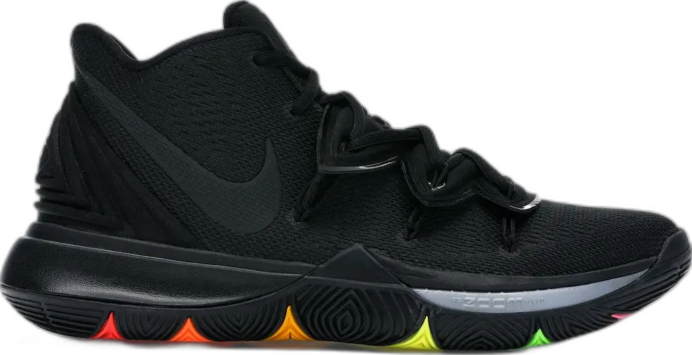  Nike Kyrie 5 Black Rainbow Soles