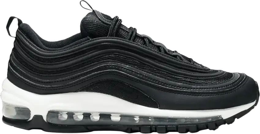  Nike Air Max 97 Black Black White (Women&#039;s)