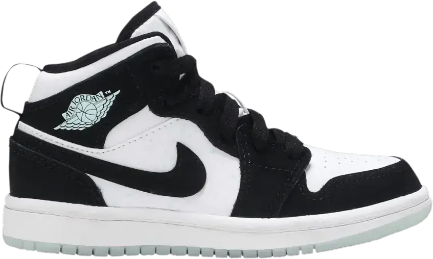  Jordan 1 Mid White Black Teal Tint (PS)