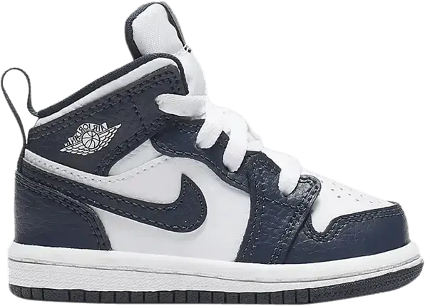  Jordan 1 Mid White Metallic Gold Obsidian (TD)