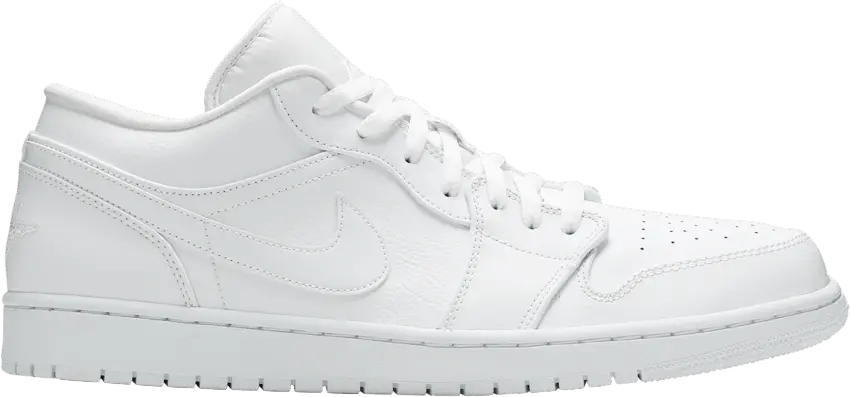  Jordan 1 Low Triple White Fog Grey