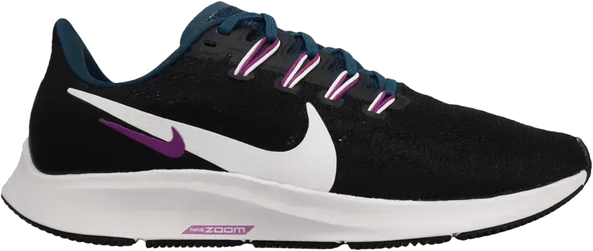  Nike Air Zoom Pegasus 36 Black Valerian Blue (Women&#039;s)