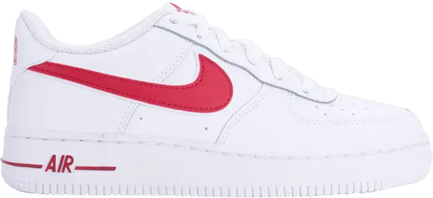  Nike Air Force 1 Low White Gym Red (GS)