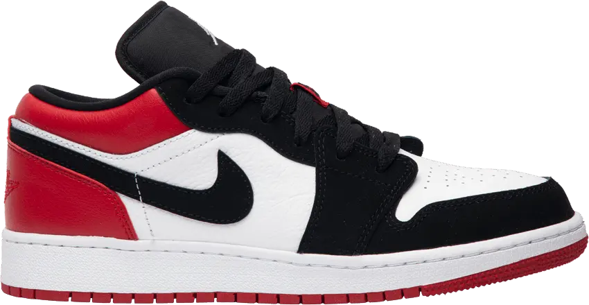  Jordan 1 Low Black Toe (GS)