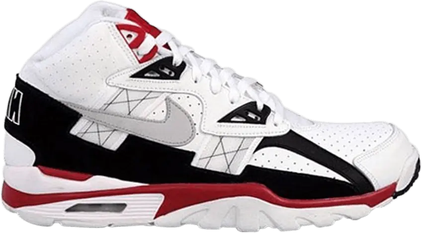  Nike Air Trainer SC High White Neutral Grey Varsity Red