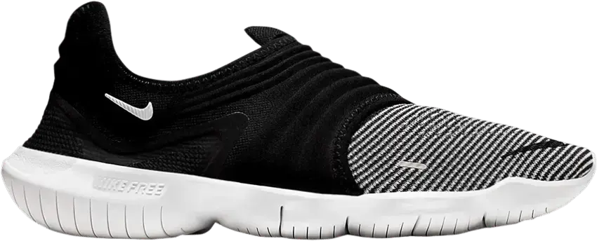  Nike Free RN Flyknit 3.0 &#039;Black White&#039;