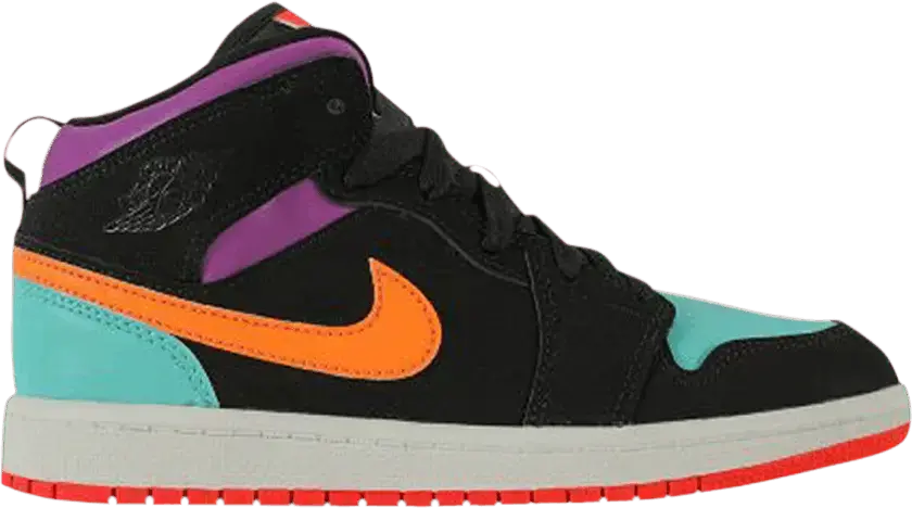  Jordan 1 Mid Multi-Color (PS)