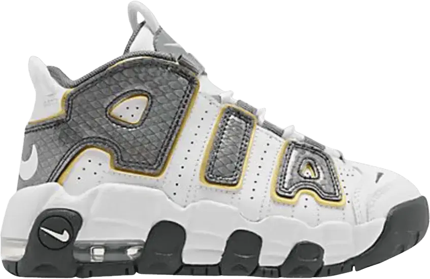  Nike Air More Uptempo White Anthracite Snakeskin (PS)