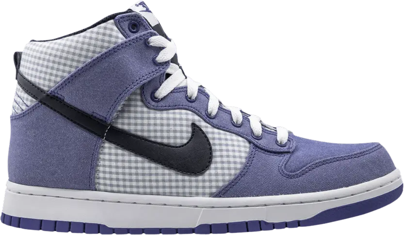  Nike Dunk High Lyon Blue Gingham