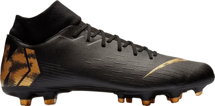  Nike Mercurial Superfly 6 Academy MG Black Gold