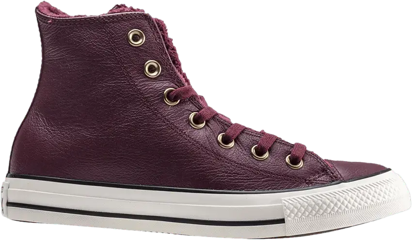  Converse Wmns Chuck Taylor All Star Winter Faux Fur Hi &#039;Bordeaux&#039;