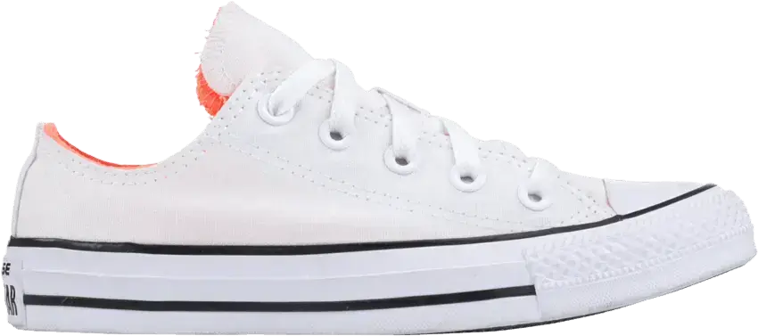  Converse Wmns Chuck Taylor All Star Double Tongue Low &#039;White Hyper Orange&#039;